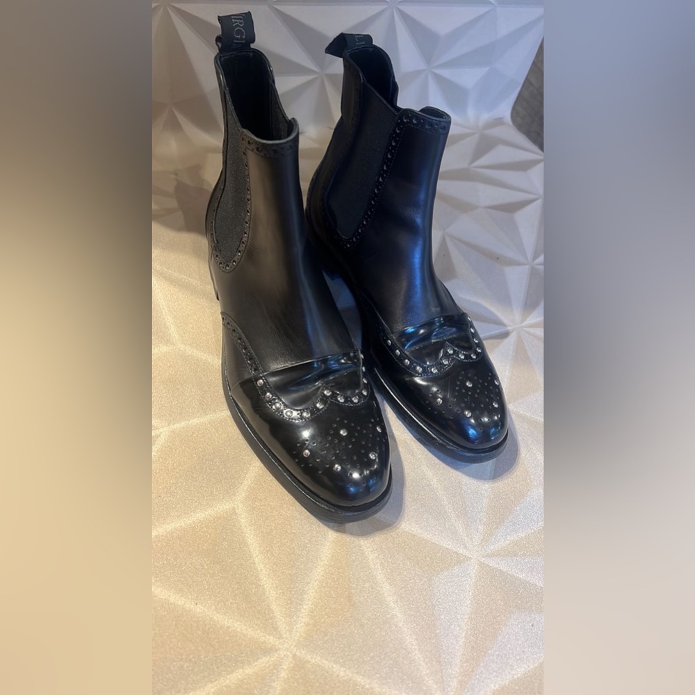 Made in Italy Vittorio Virgili black leather Boots size EU37